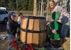 Local Celebrity Thomas Clark was asked to ride with the Meat Slingers crew on their float in the Christmas Parade last Saturday.