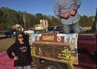 Local Celebrity Thomas Clark was asked to ride with the Meat Slingers crew on their float in the Christmas Parade last Saturday.